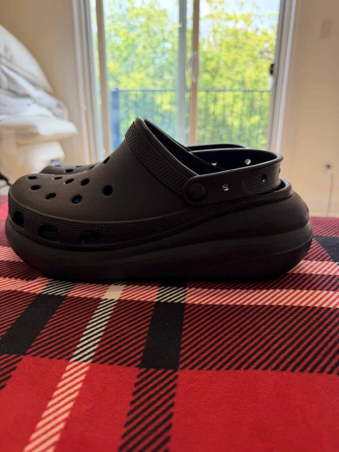 Black Crocs Platform Clogs