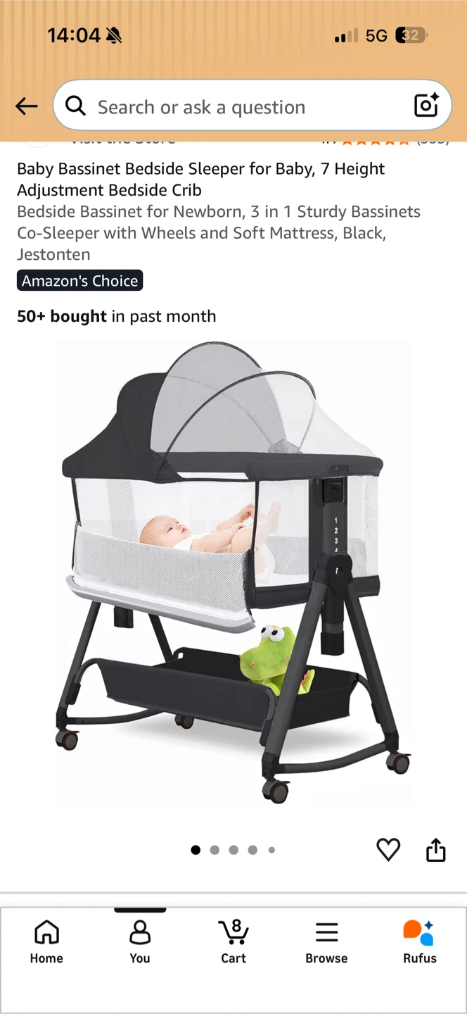 Jestonten Baby Bedside Sleeper Crib - photo 3