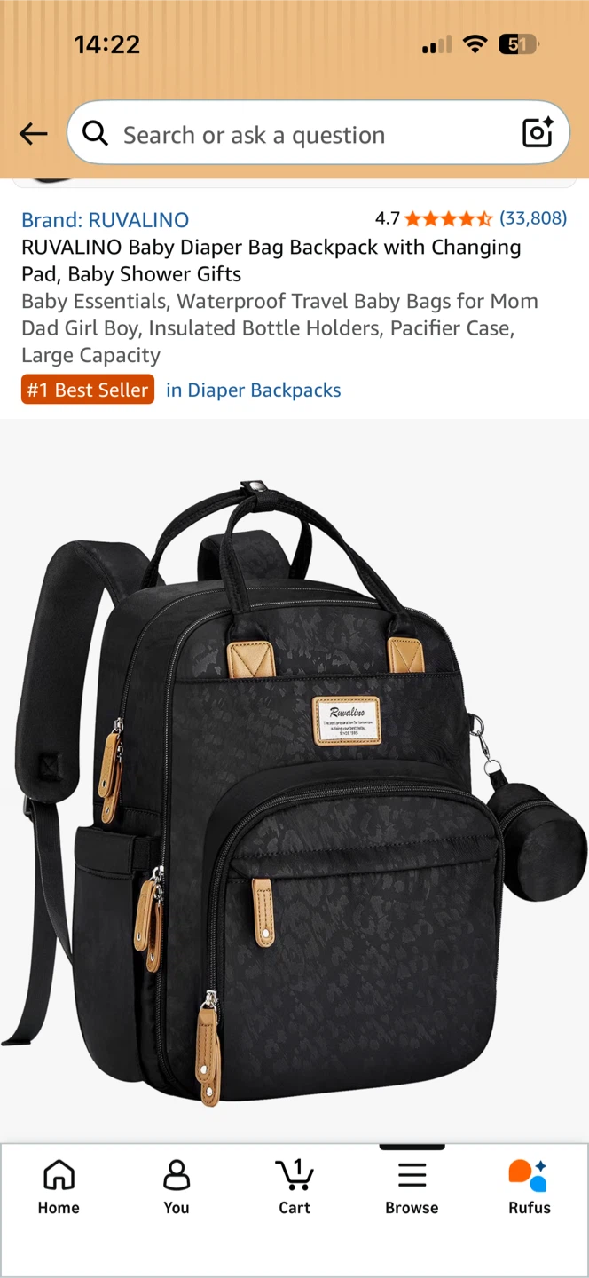 Ruvalino Baby Diaper Bag Backpack - photo 2