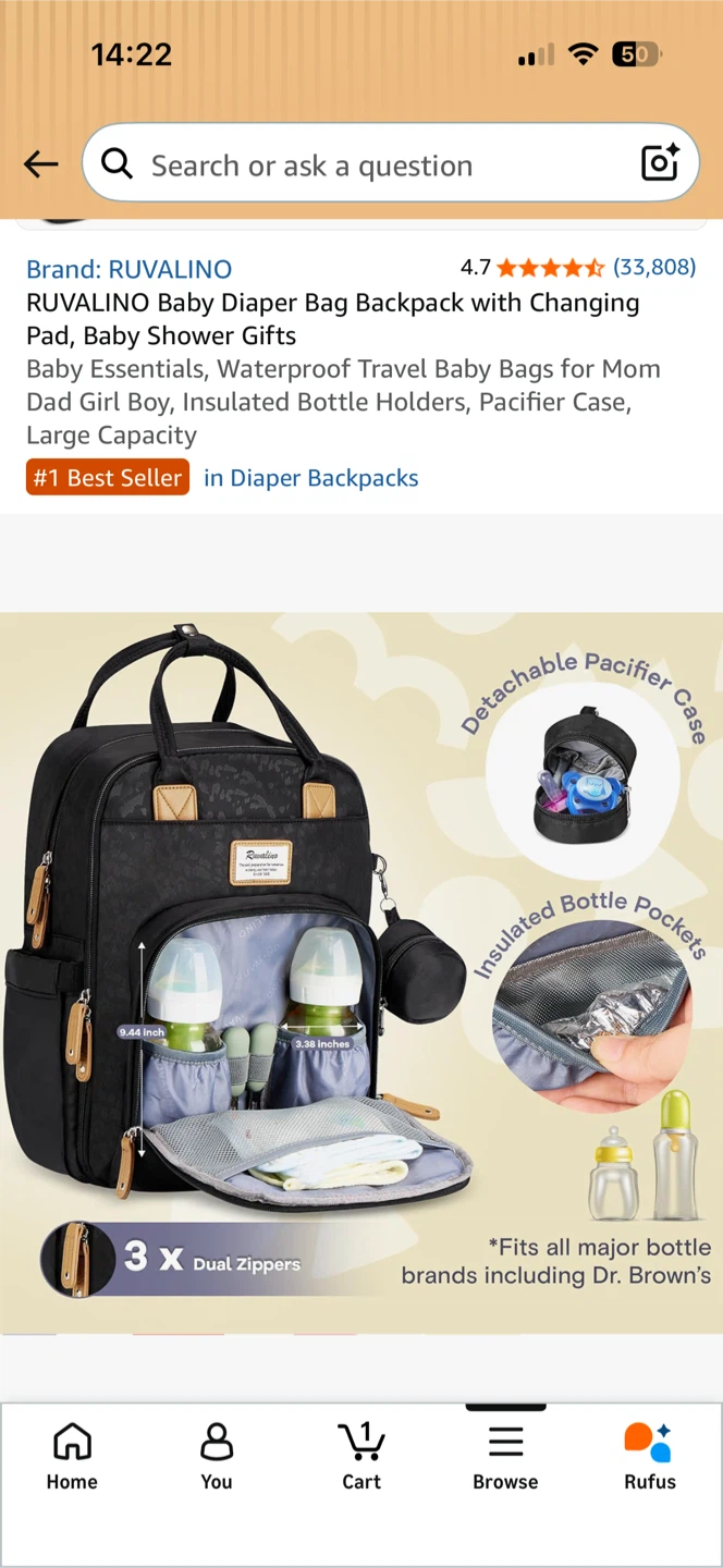 Ruvalino Baby Diaper Bag Backpack - photo 3