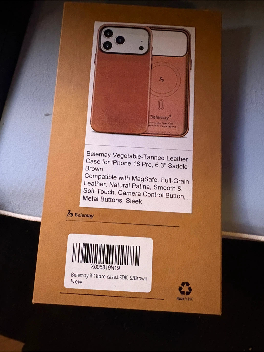 Belemay Leather Case for iPhone 18 Pro - photo 2