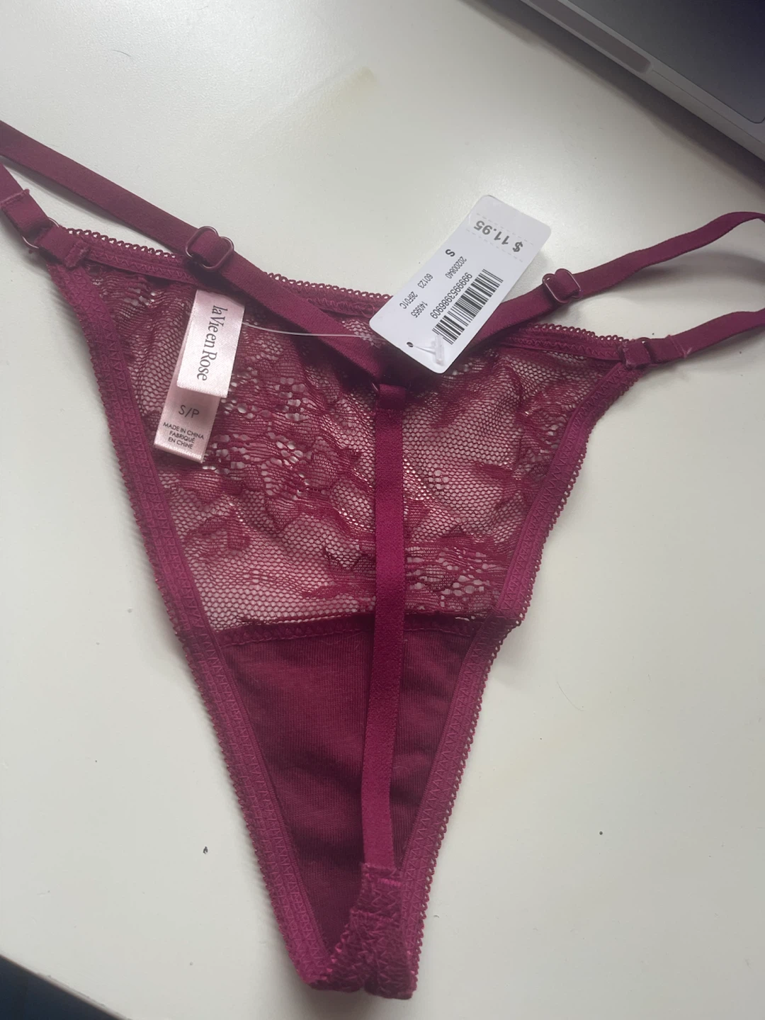 La Vie en Rose lace thong size S - photo 4