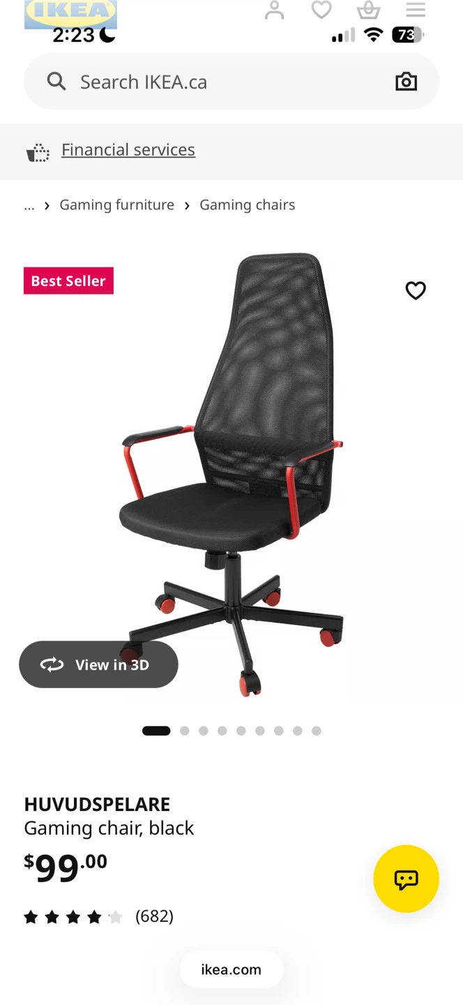 IKEA HUVUDSPELARE Gaming Chair - photo 3