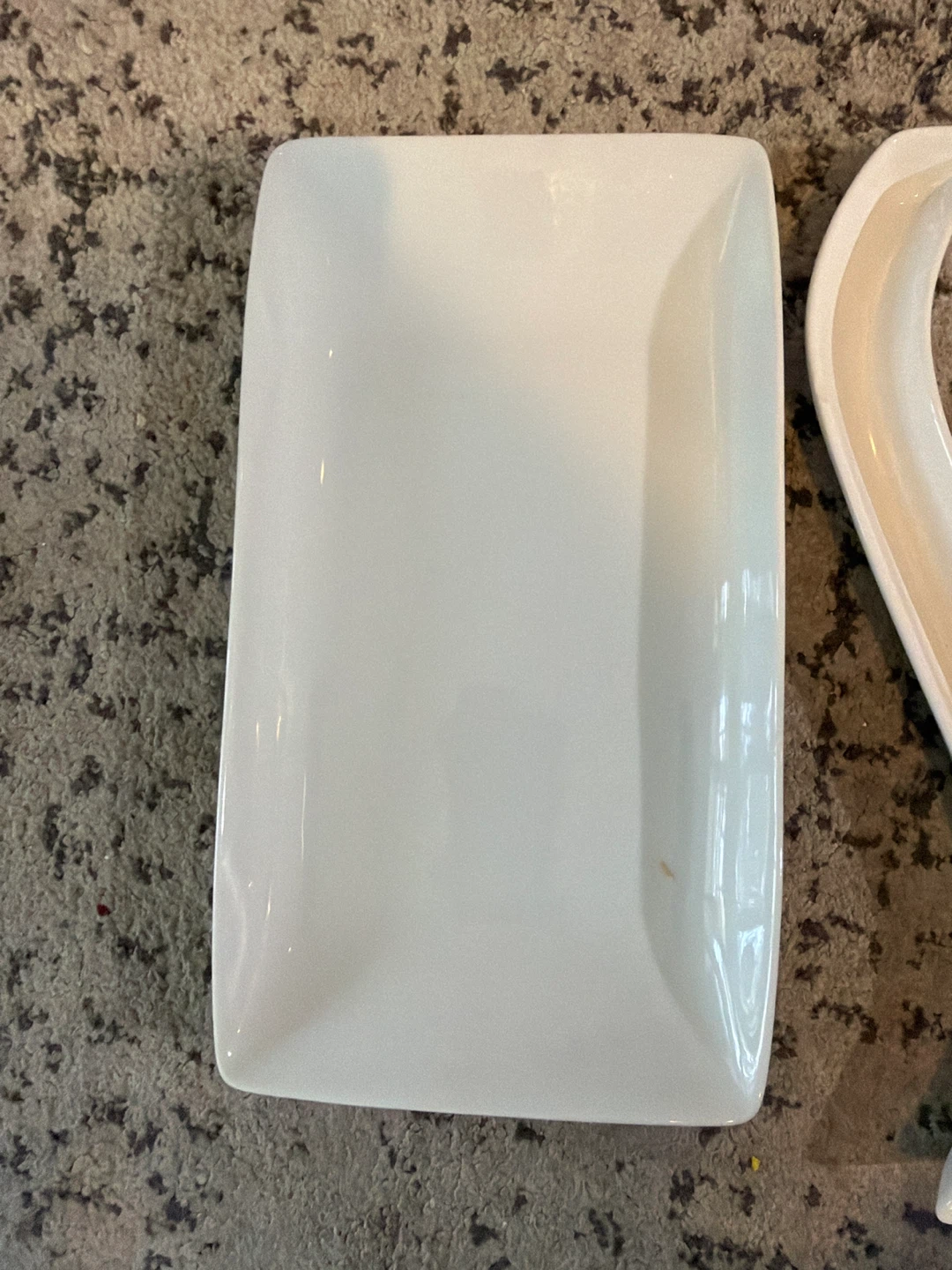 Set of 5 White Ceramic Serving Dishes - photo 3