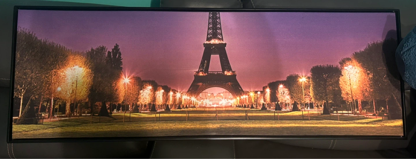 Eiffel Tower Panoramic Canvas Print