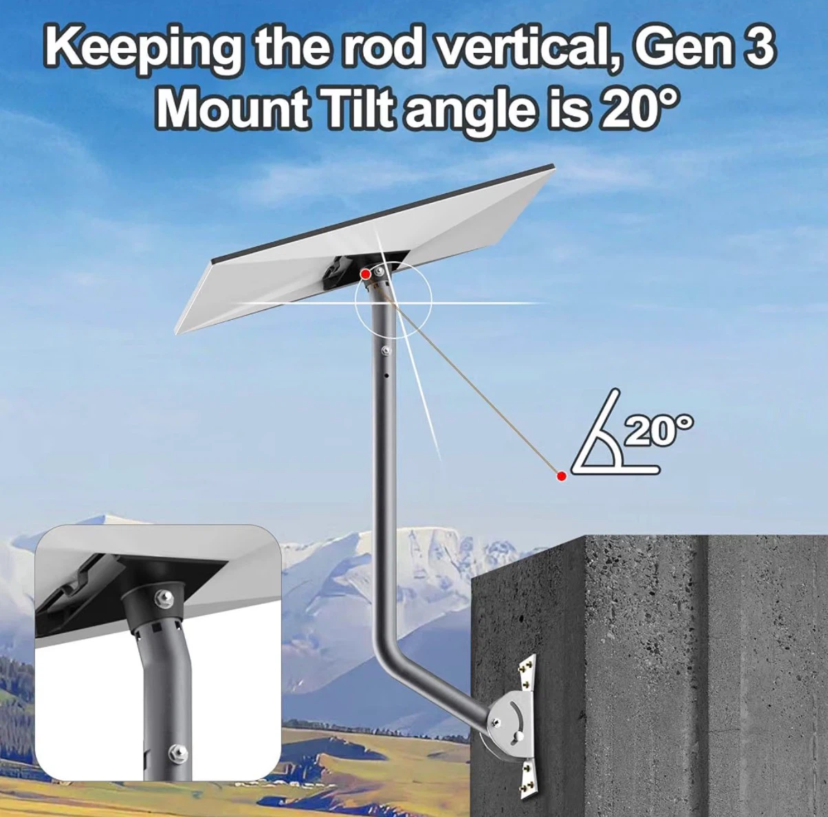 NEW Gen 3 Mount for Starlink, 30 Inch - photo 5