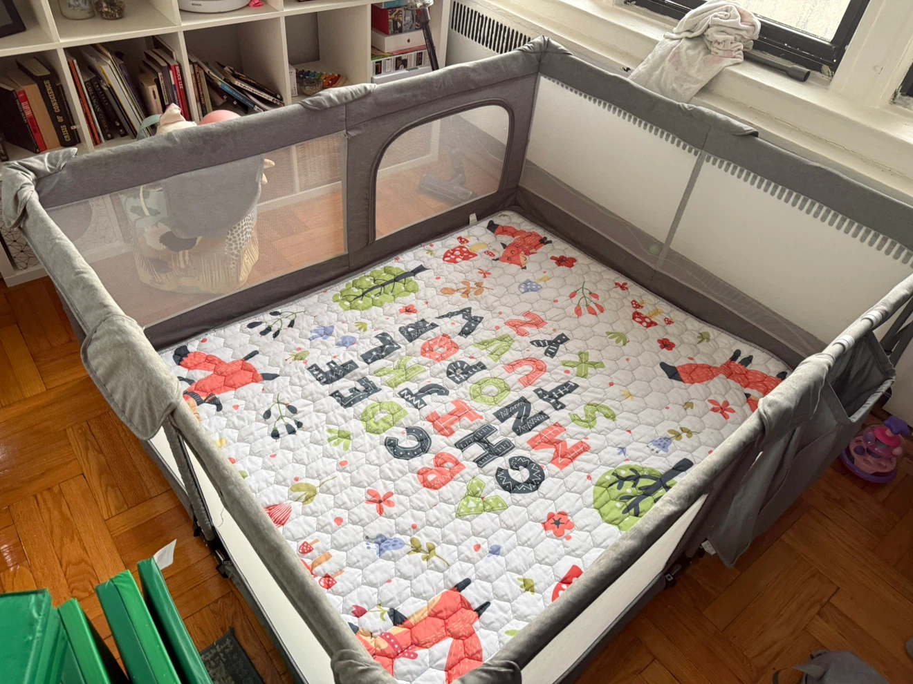 Large Baby Playpen with Padded Mat