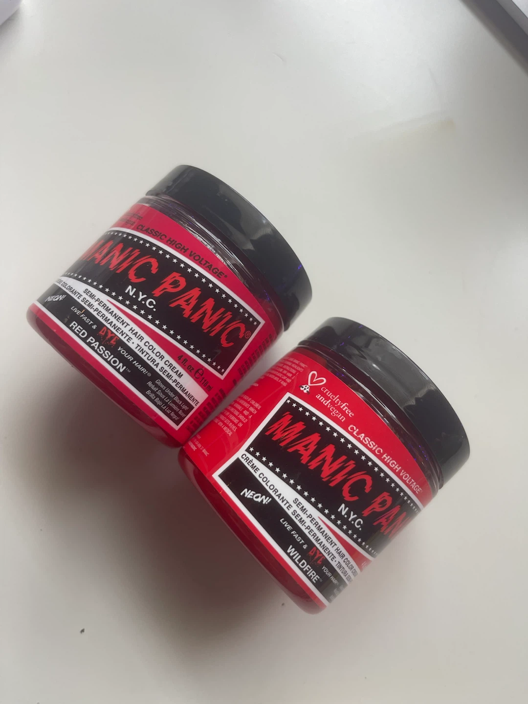 2 Manic Panic Semi-Permanent Hair Color Cream