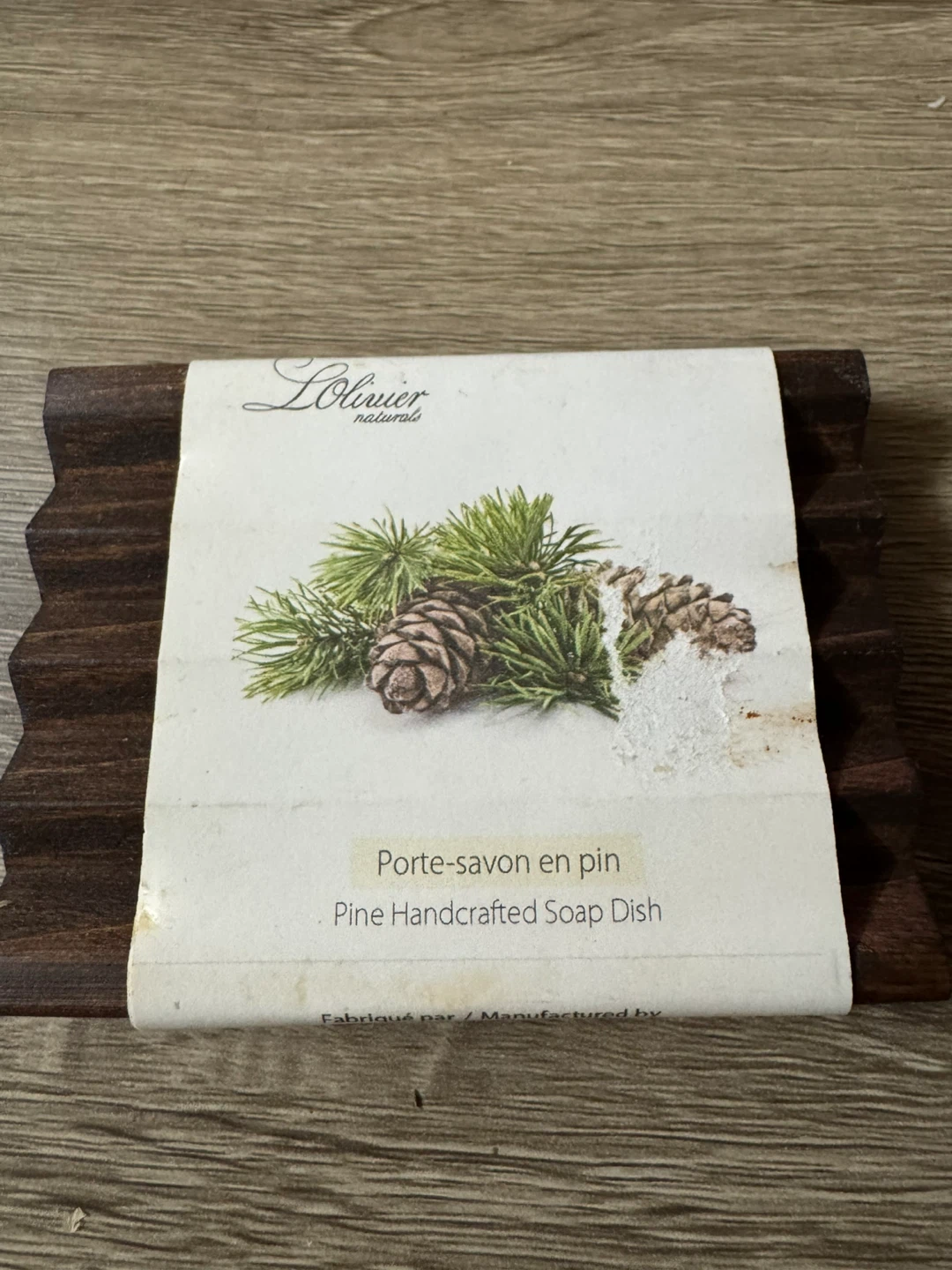 Lolivier Naturals Handcrafted Pine Soap 🏈Dish