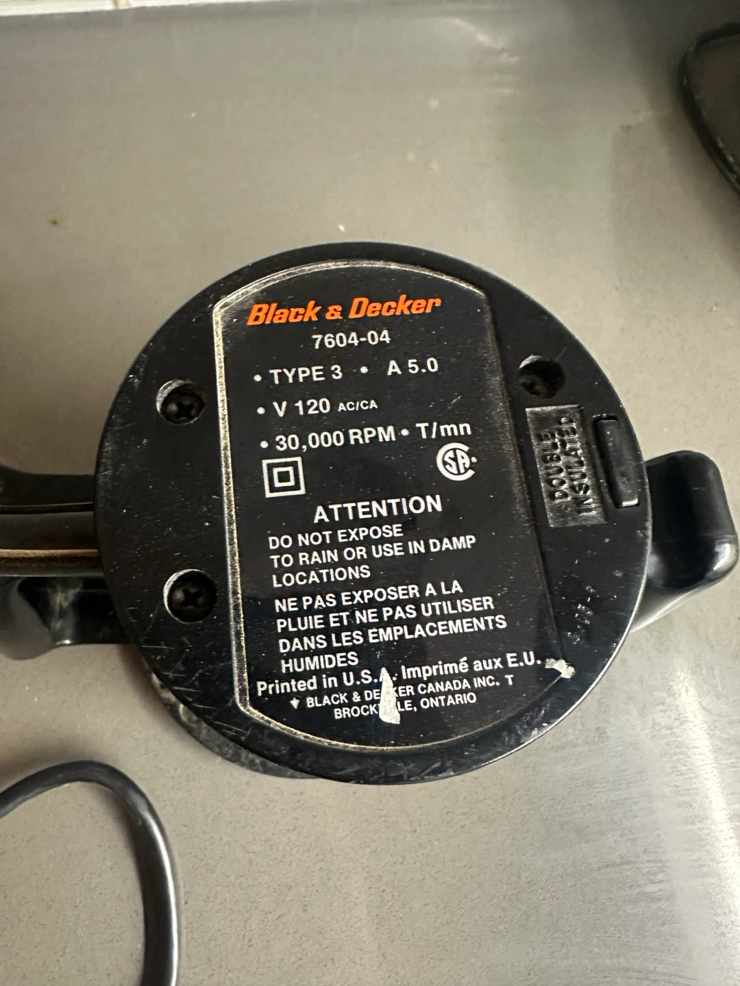 BLACK & DECKER WOOD WORKING ROUTER POWER TOOL - photo 2