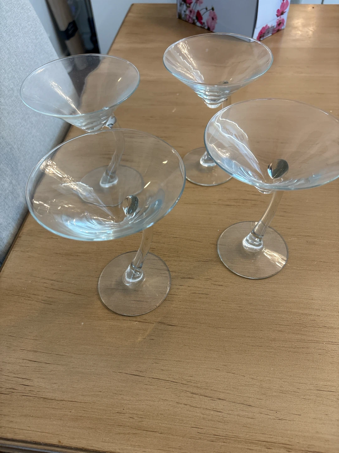 Set of 4 Martini Glasses