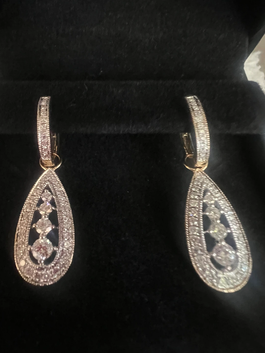 14 k diamond Earrings - photo 3