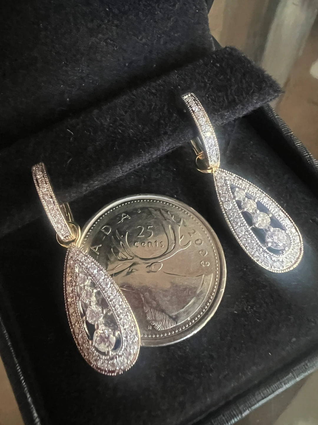 14 k diamond Earrings - photo 5