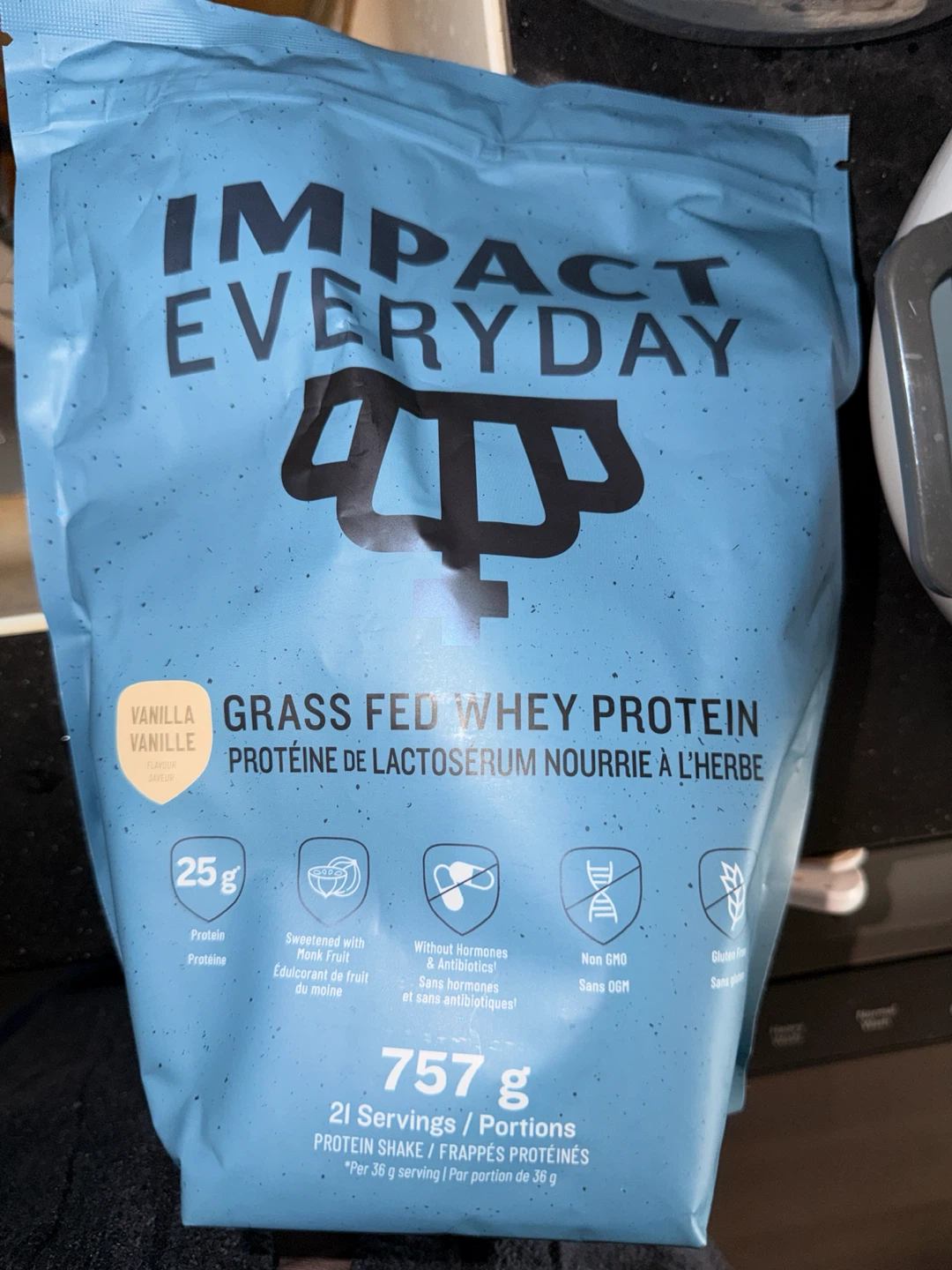 Impact Everyday Grass Fed Whey Protein Vanilla 757g - photo 2