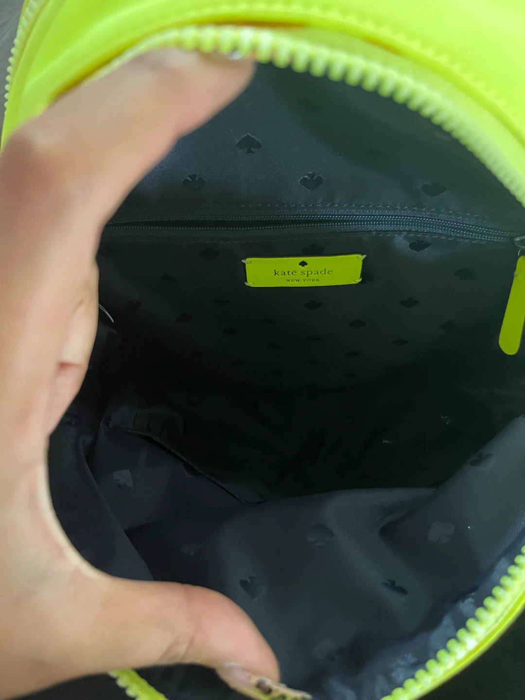 Kate Spade Neon Yellow Nylon Backpack - photo 3