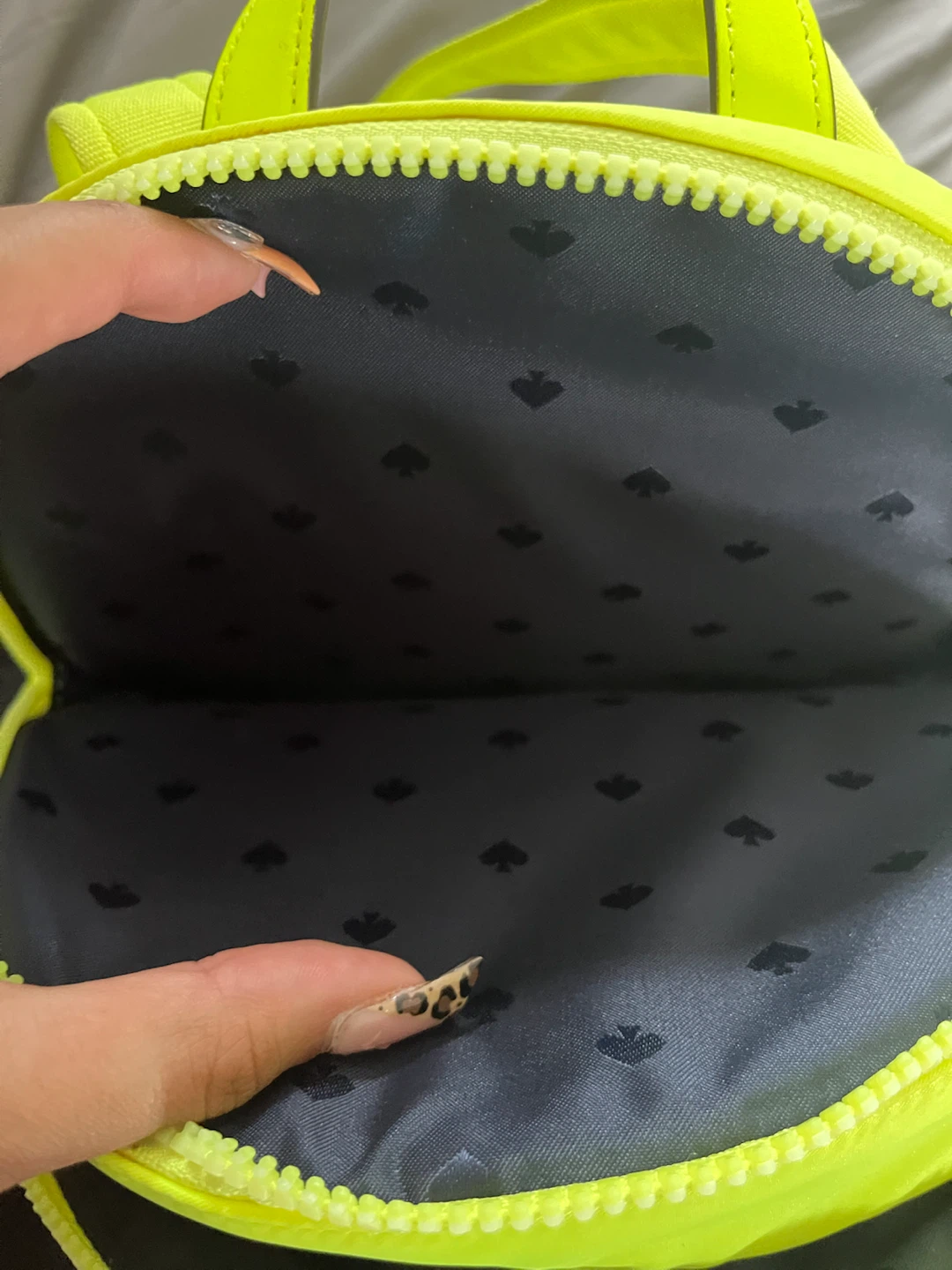 Kate Spade Neon Yellow Nylon Backpack - photo 4