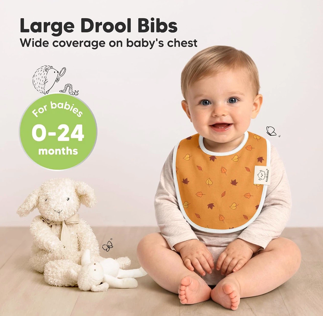 🏈 KeaBabies Urban Drool Bibs 8-Pack - photo 2