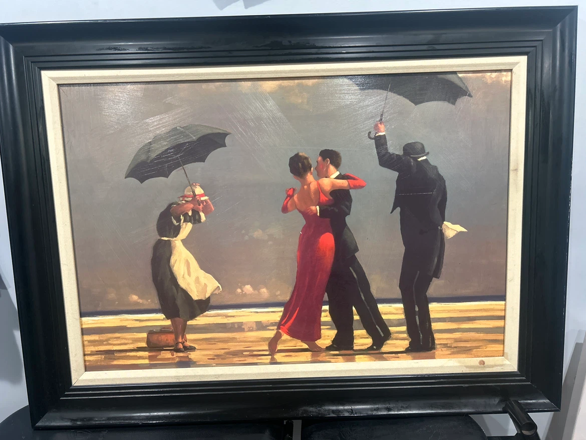 Framed Art Print Dancing Couple