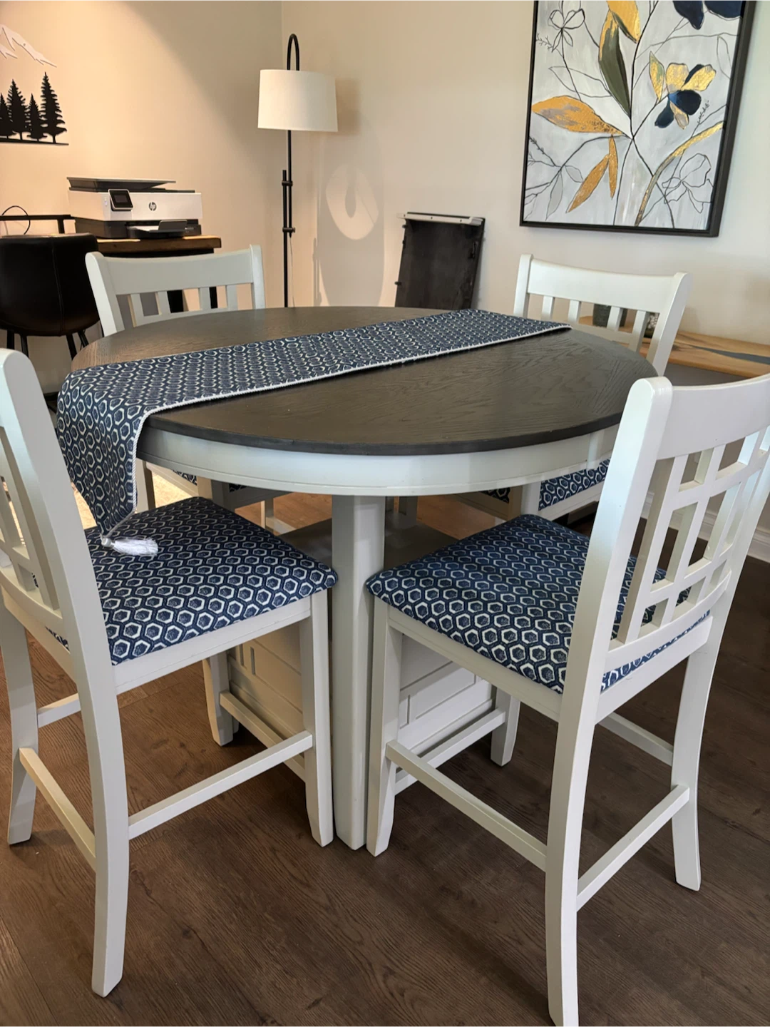 42 inch bar height table with 18 inch leaf