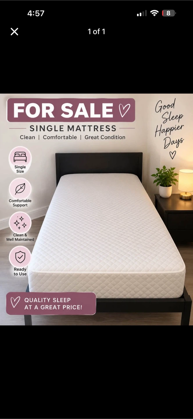 Single Size Mattress