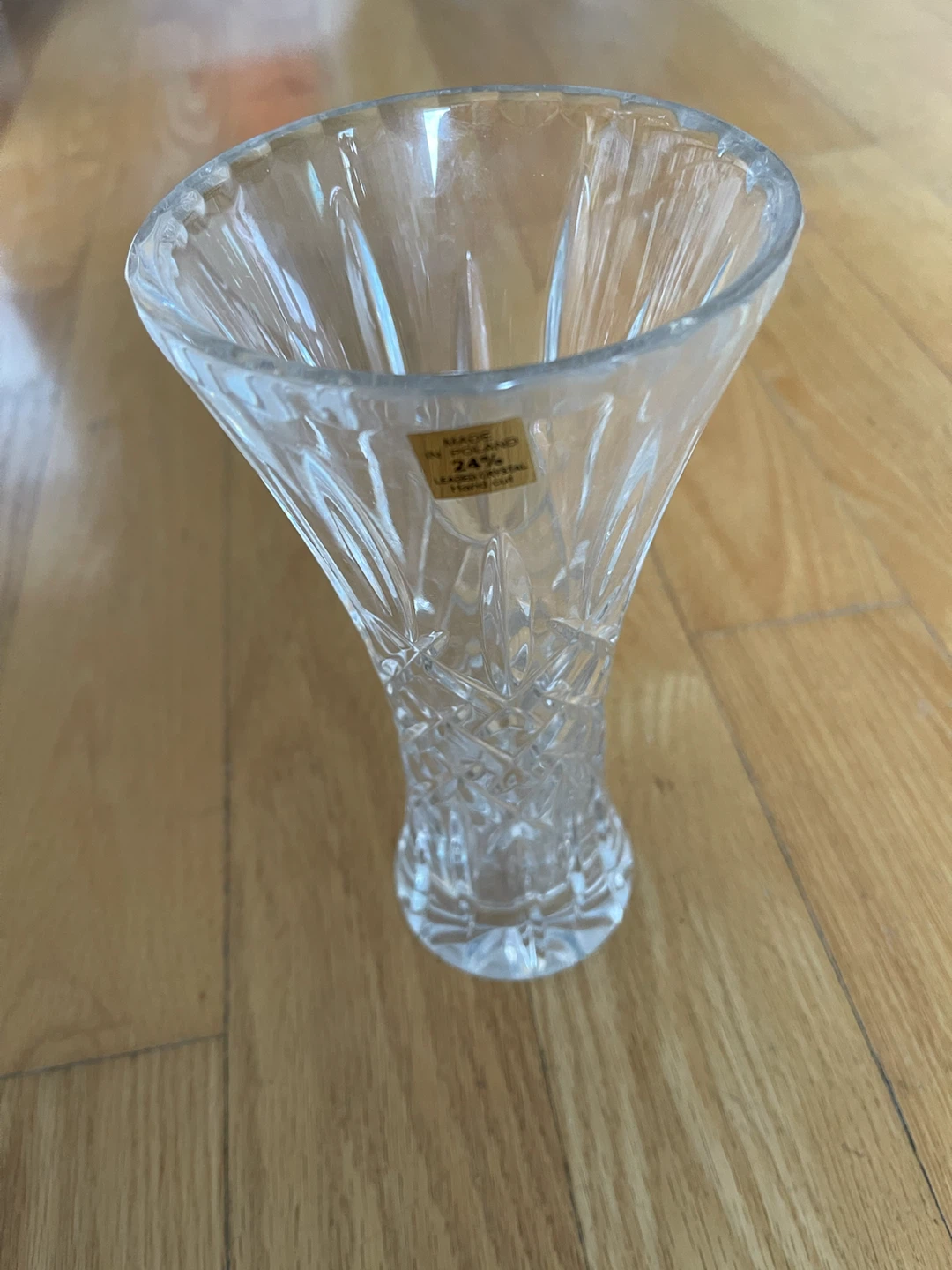24% Leaded Crystal Vase Made in Poland