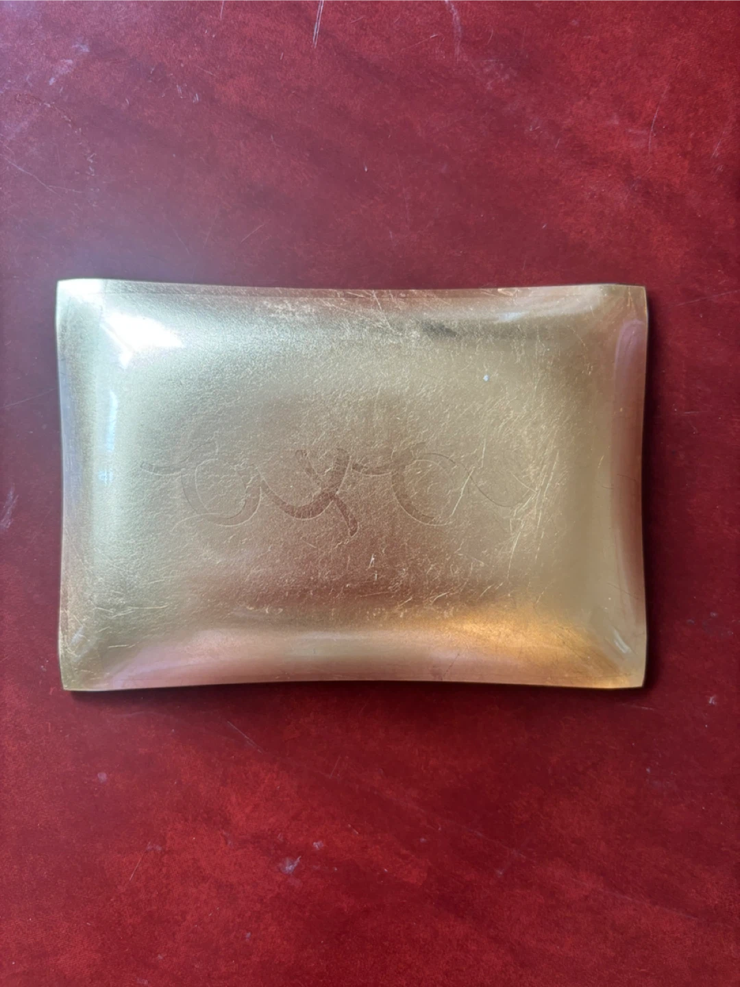 XOXO Gold and Pinkish White Decorative Tray - photo 2