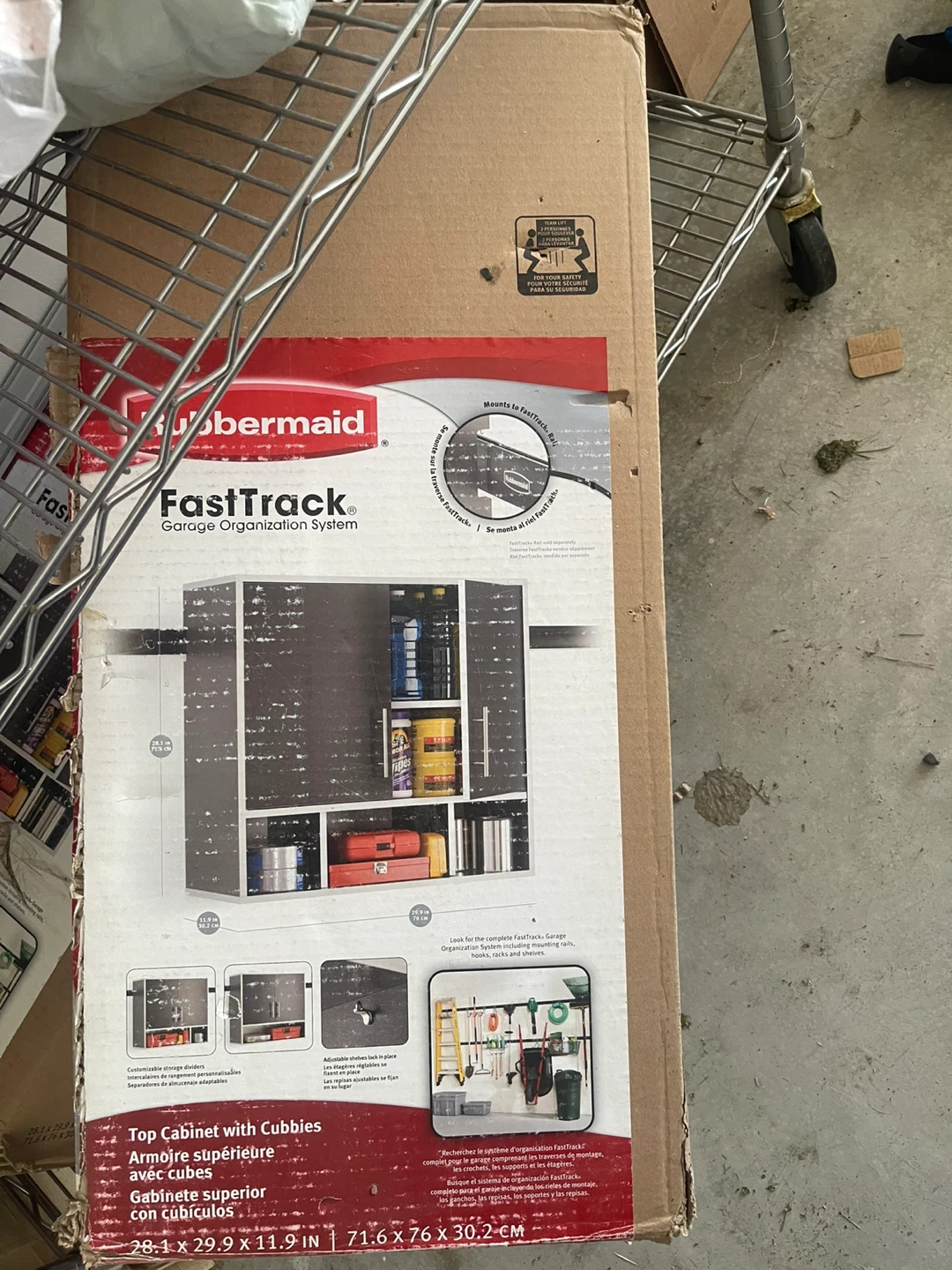 Rubbermaid FastTrack Top Cabinet with Cubbies - photo 2