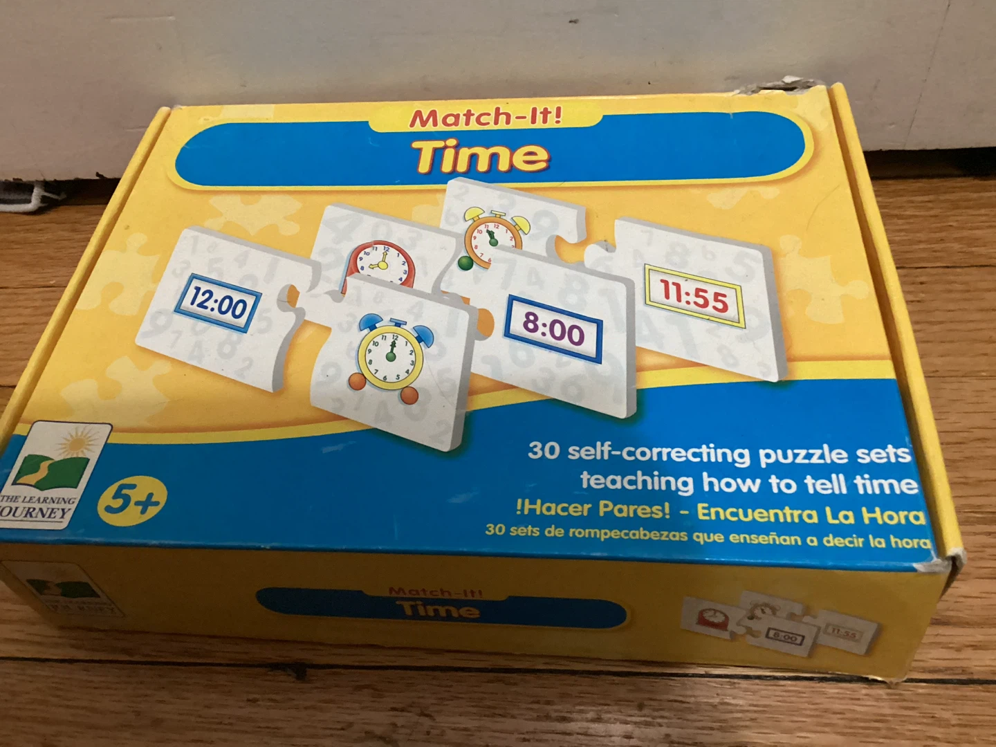 🏈 The Learning Journey Match-It! Time Puzzle