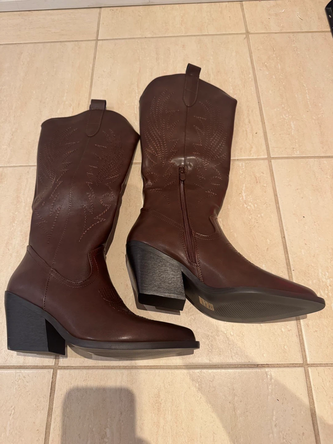 Dark Brown Western Boots - photo 4