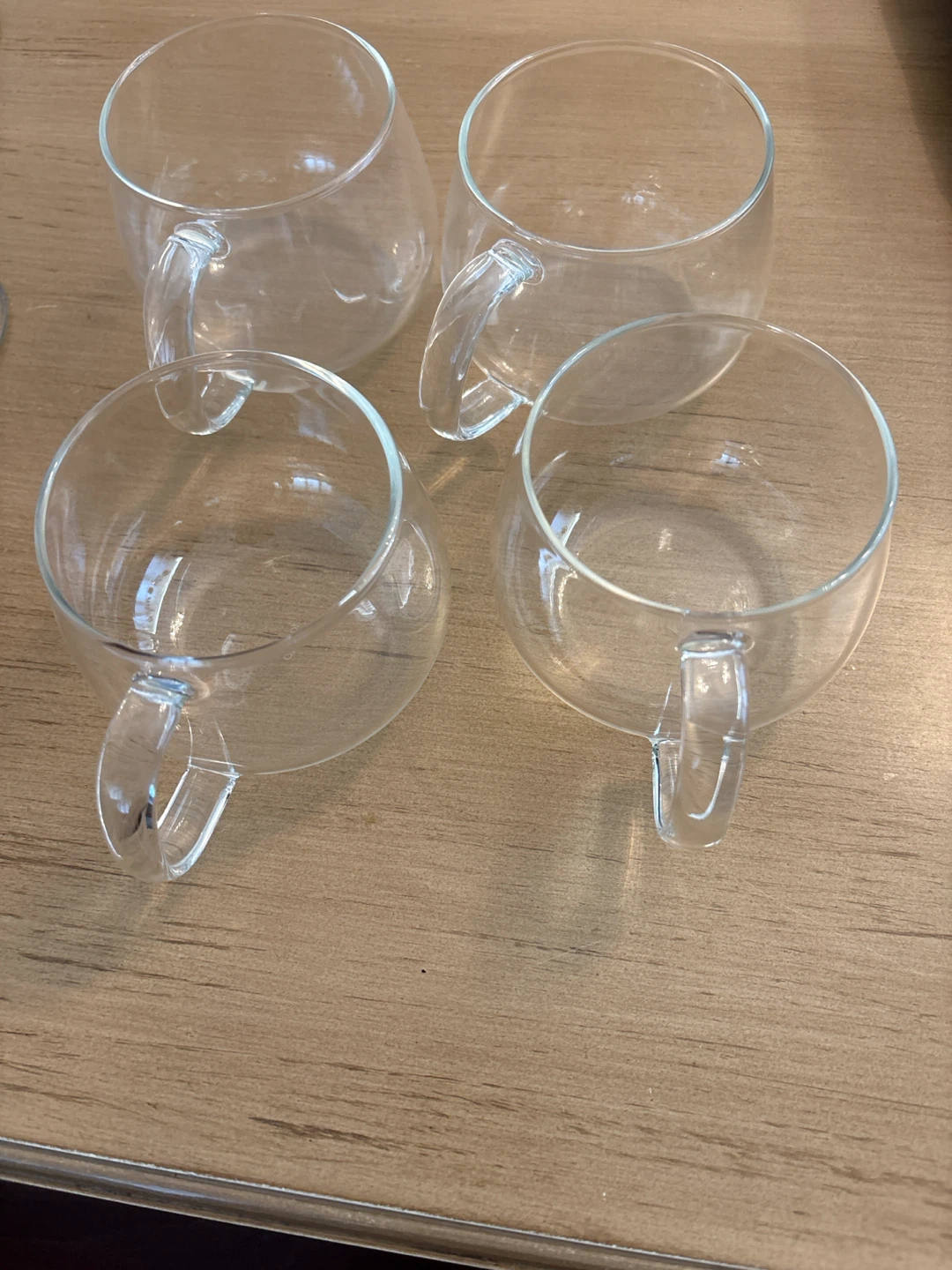Set of 4 Glass Mugs