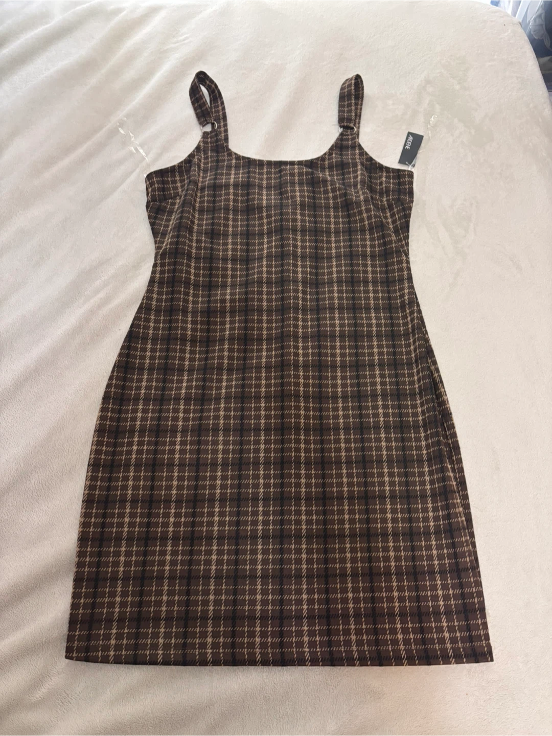 Ardene Plaid Dress Brown XL 🏈