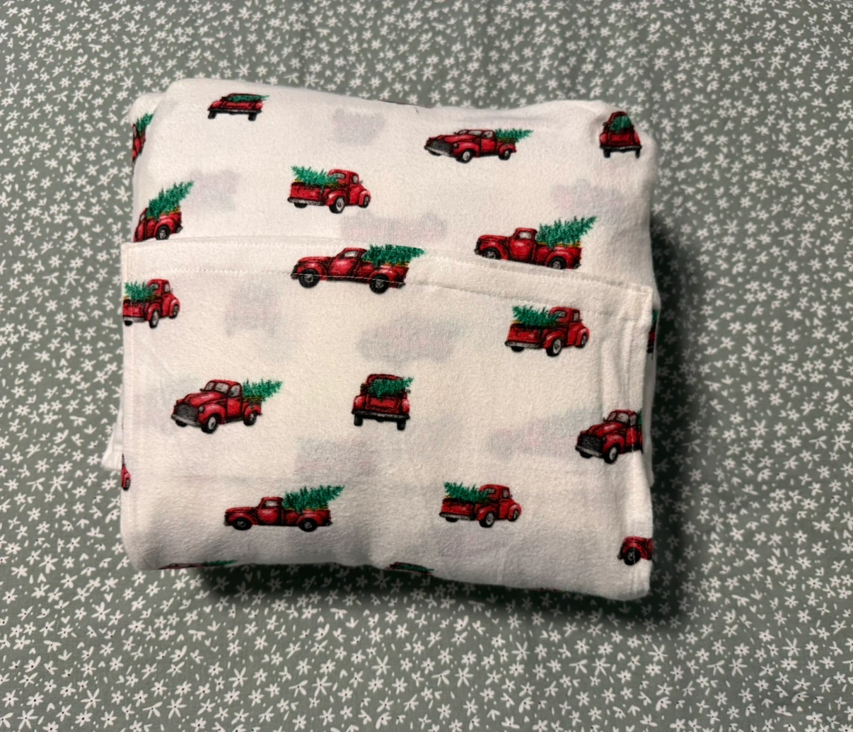 “Little Red Truck” Flannel Sheet Set - Pick Up in Alpine Park SW