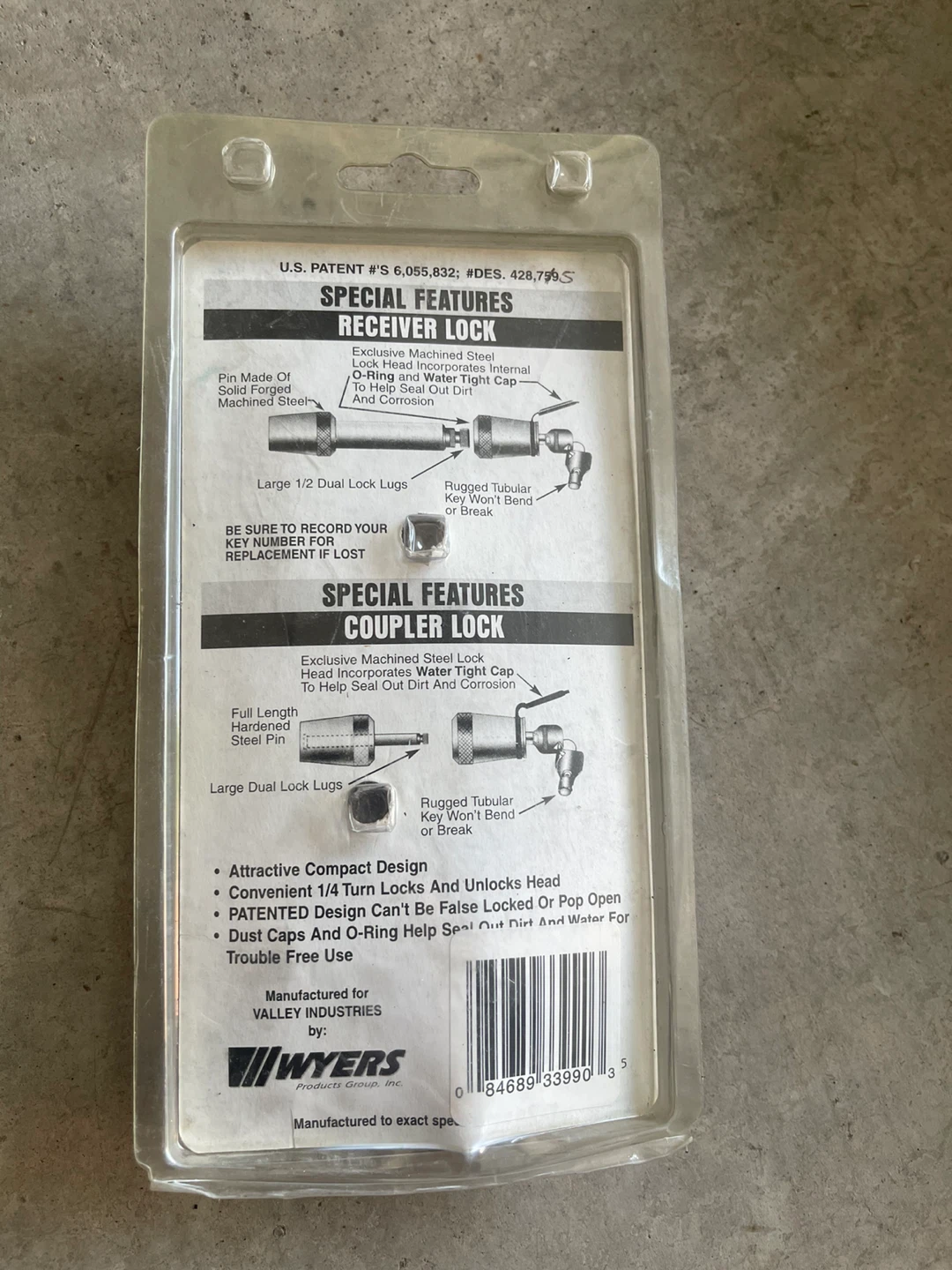 Valley Industries Receiver and Coupler Lock Set 76850 - photo 2