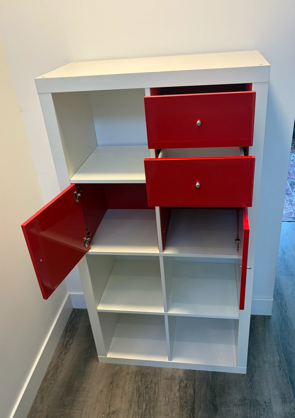 IKEA KALLAX shelf with insert doors and drawers - photo 2