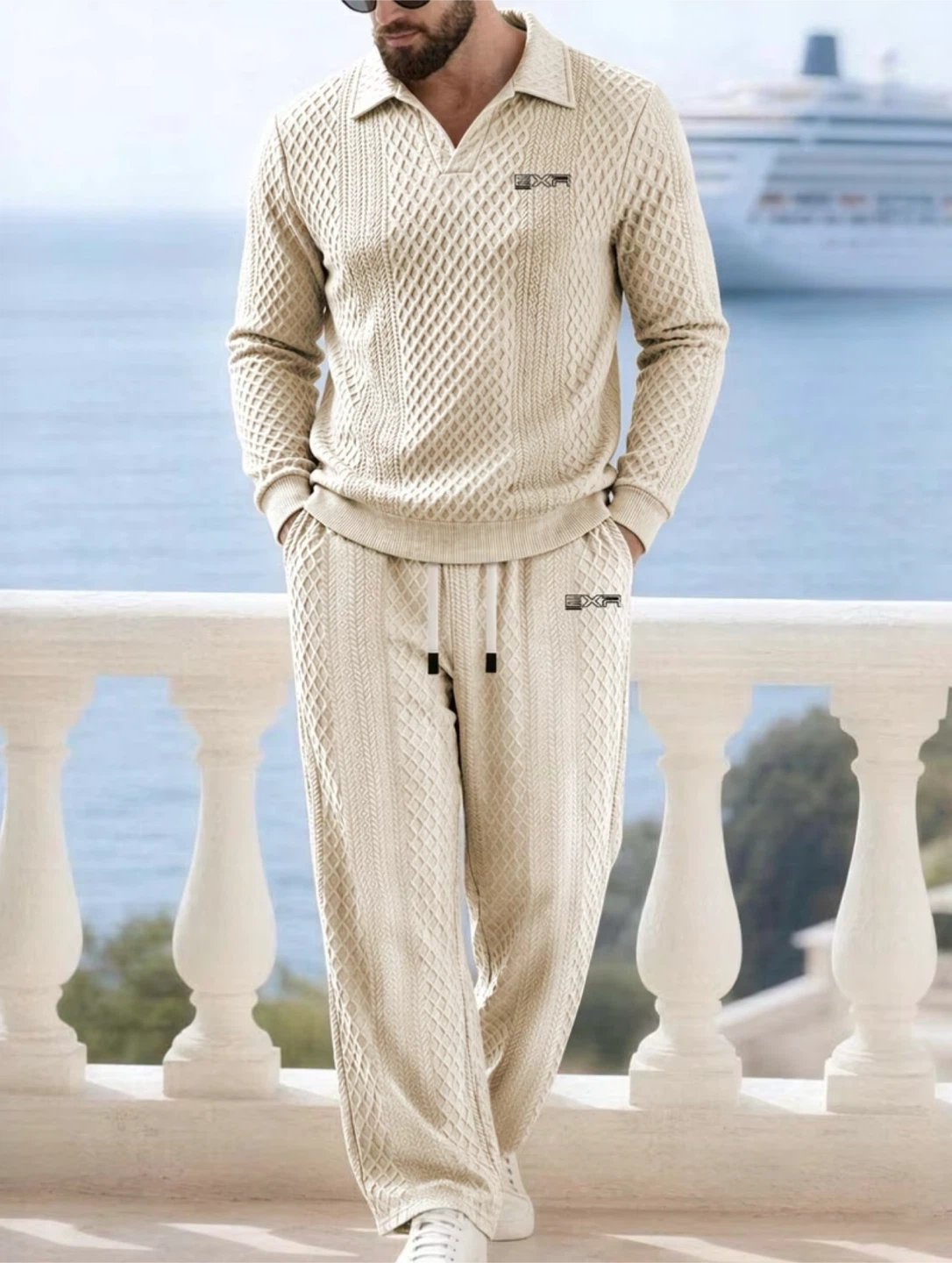 Premium Textured EXR Polo & two pieces Set - photo 3