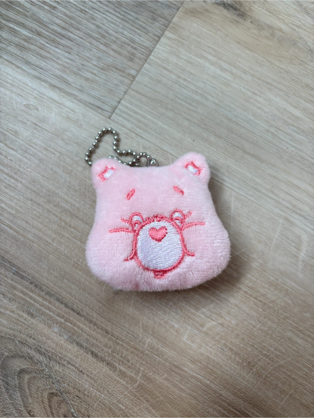 Pink Carebear Plush Keychain