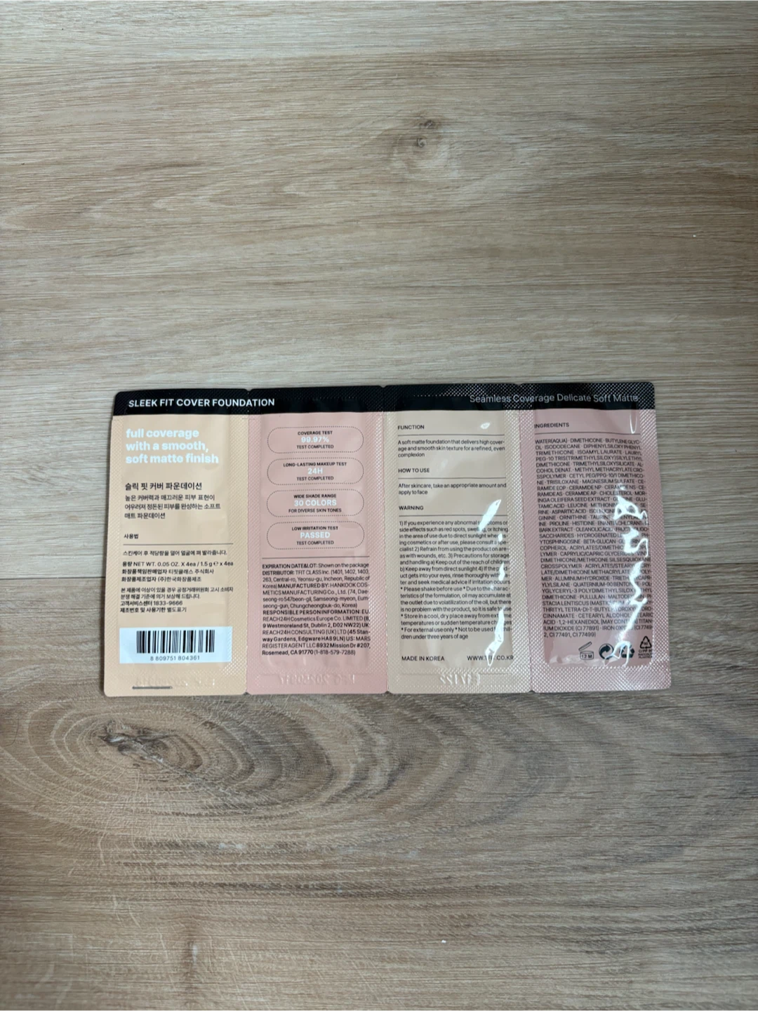 tfit Sleek Fit Cover Foundation Sample Set - photo 2