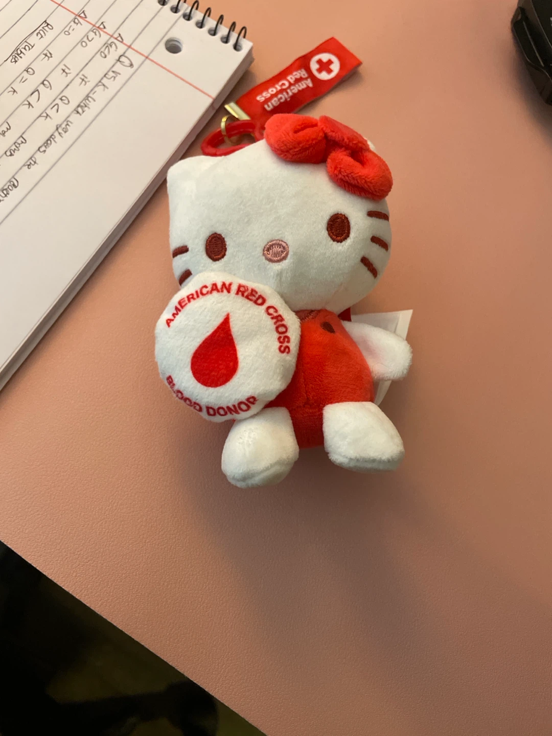 American Red Cross Hello Kitty Plush Keychain 🏈