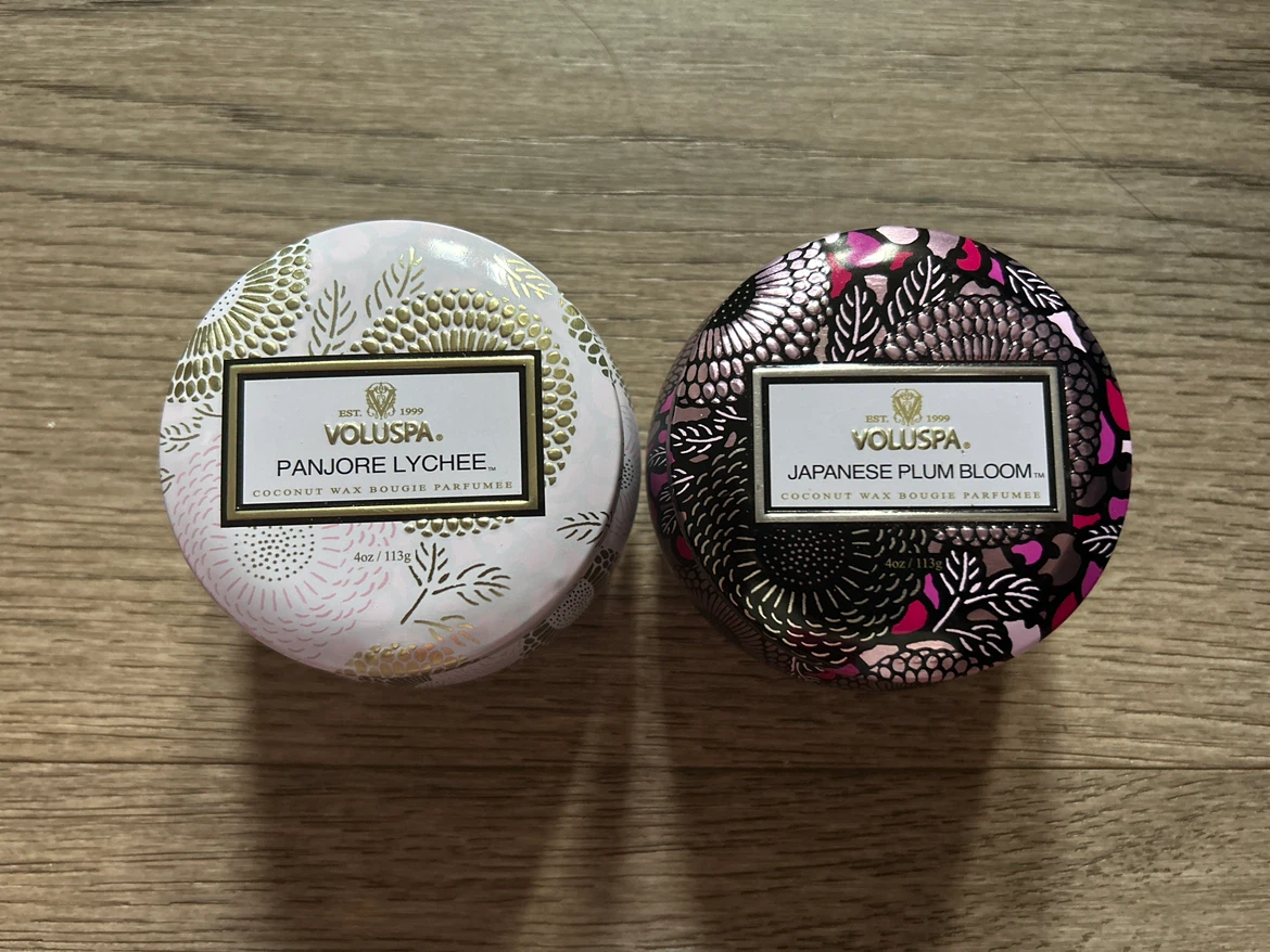 Voluspa Candle Tins - Brand New Unused