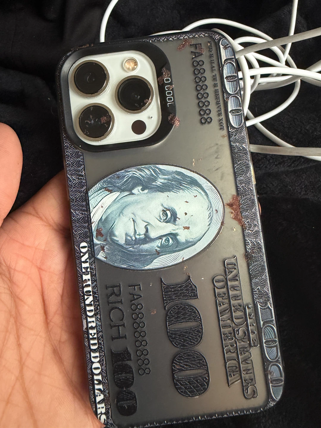 100 Dollar Bill Design iPhone Case