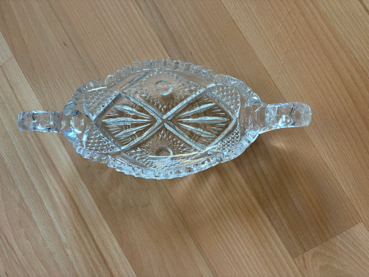 Vintage pressed glass dish. Circa 1880- 1920. 🏈 - photo 4