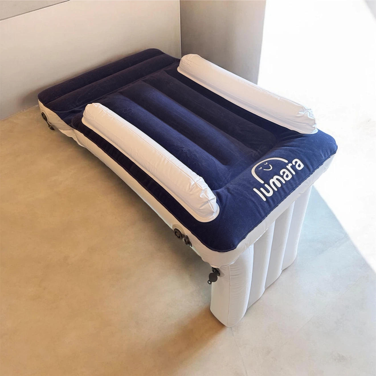 🏈New Lumara Inflatable Toddler No Pump Required Airplane Bed