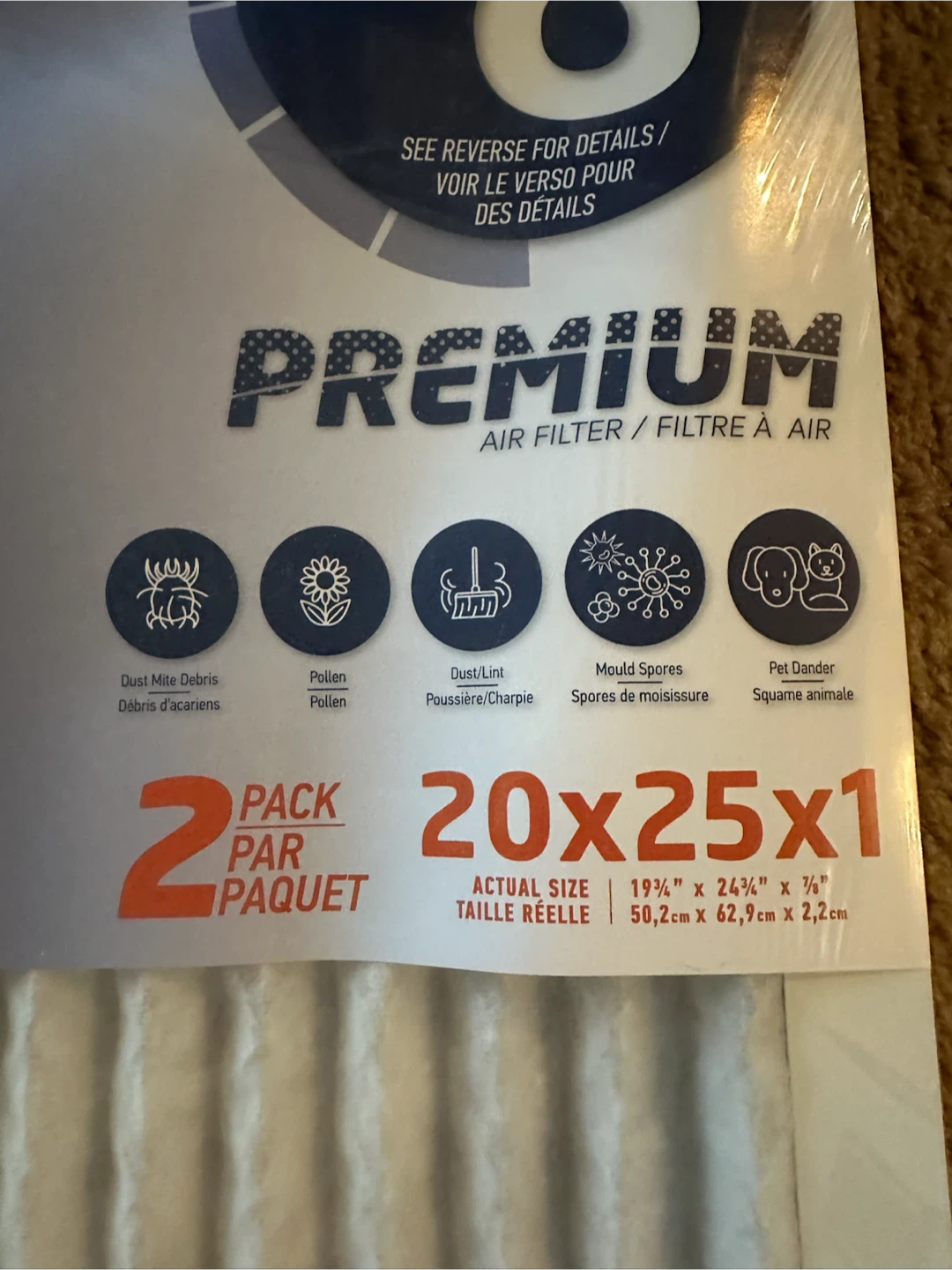 DustStop air filters 20x25x1 - photo 2