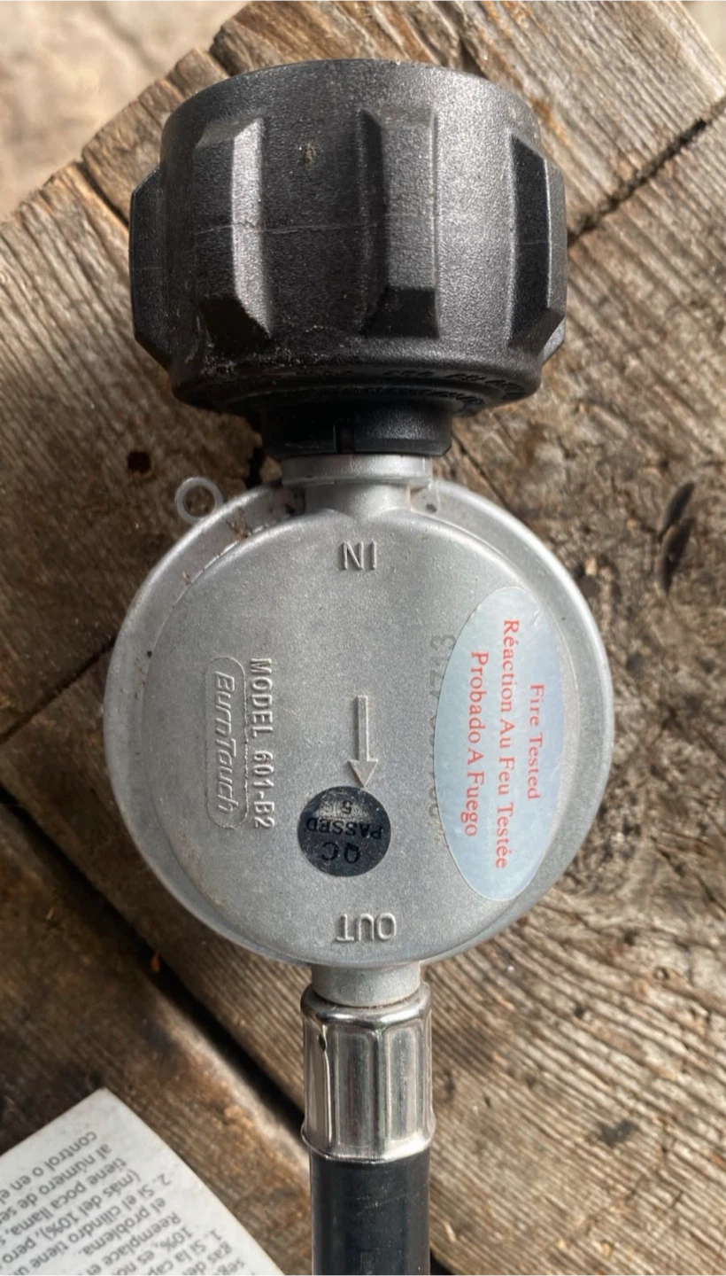 BurnTouch Model 601-B2 Propane Regulator and Hose - photo 2