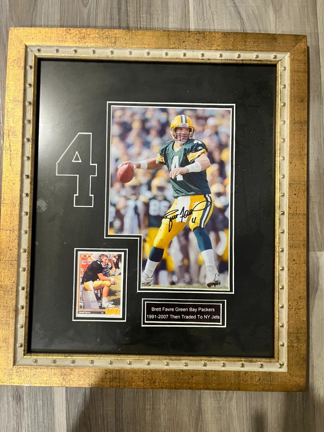 Framed Brett Favre Green Bay Packers Autographed Photo