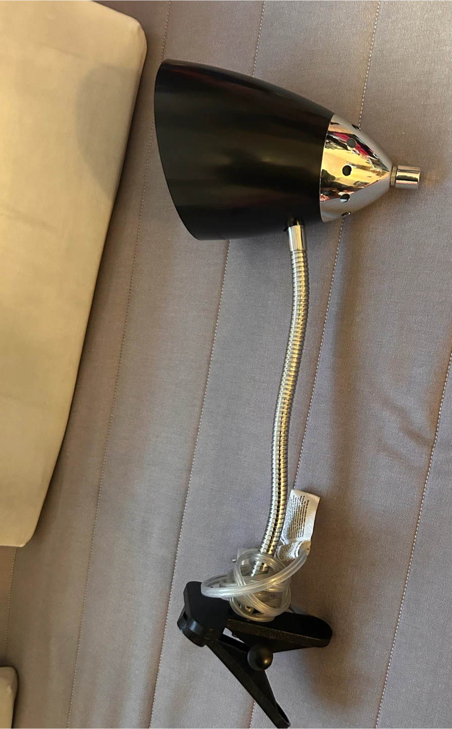 Black Clip-On Desk Lamp - photo 2