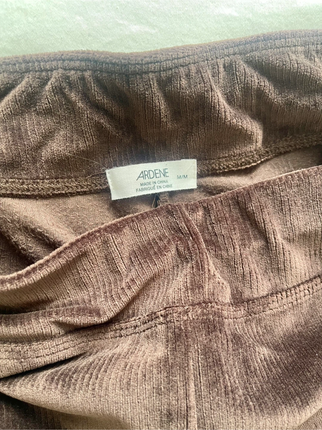 🏈Brown Velour Stretchy Flares - photo 4