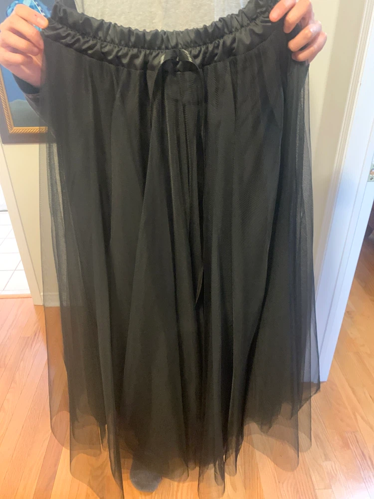 Black tulle skirt