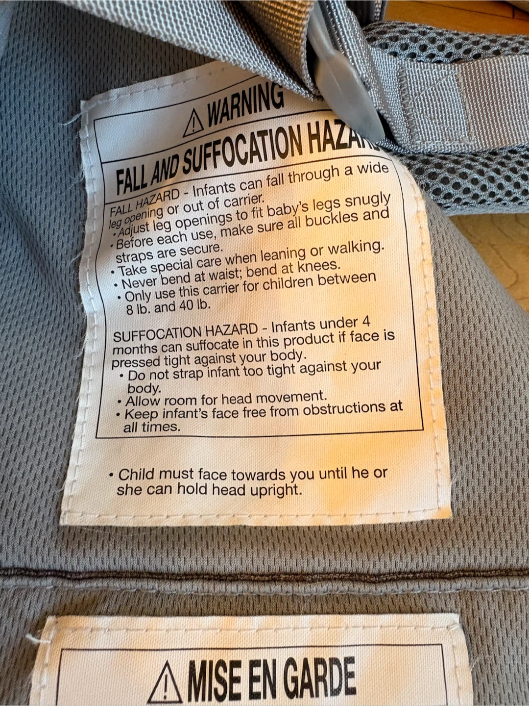 JJ Cole Peek 5-Position Baby Carrier - photo 3