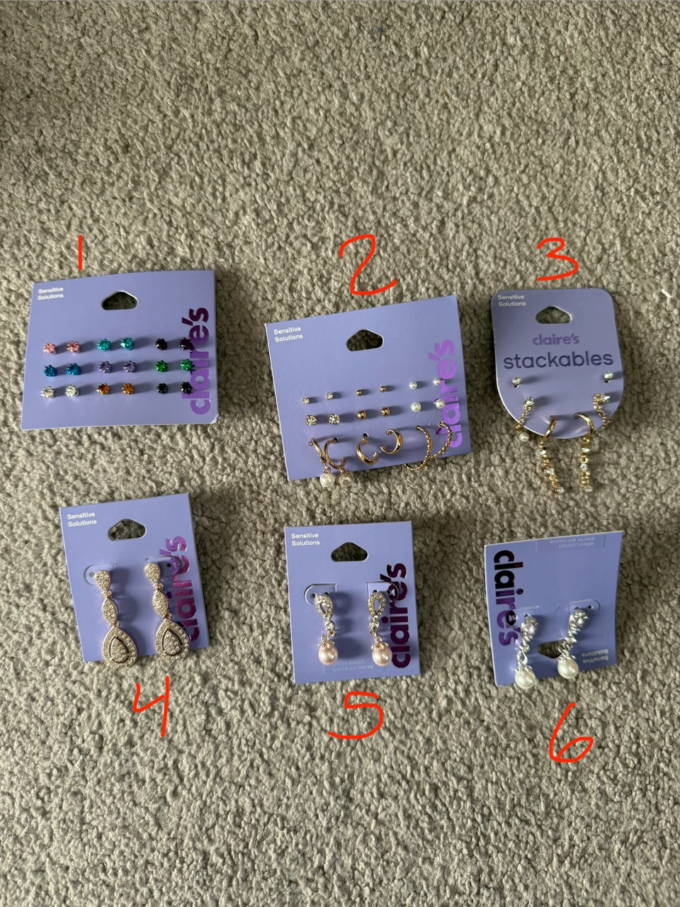 Claire’s Earring Packs